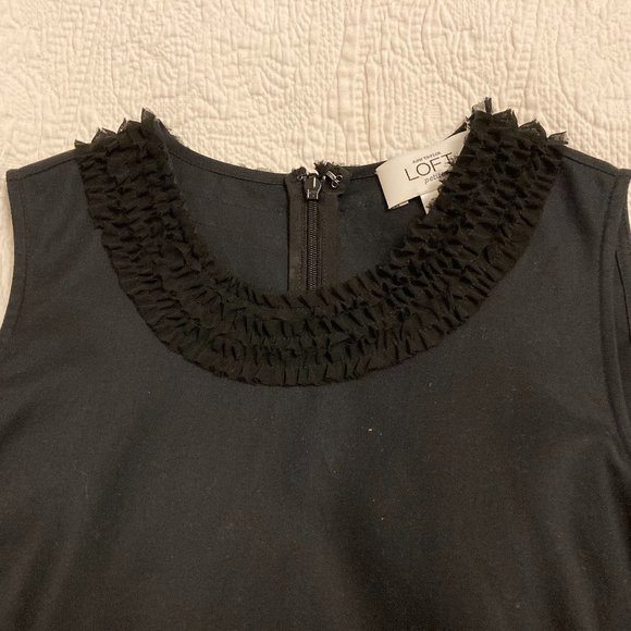 LOFT Dresses & Skirts - LBD with Ruffles - Loft NWT
